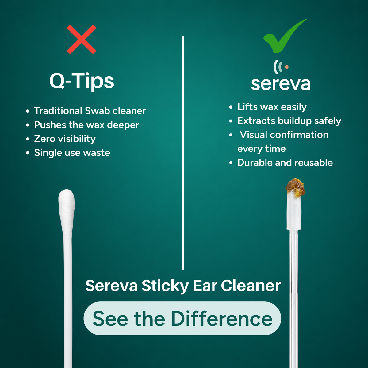 Sereva™ Sticky Ear Cleaners